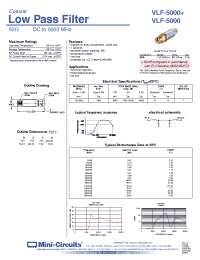 Datasheet VLF-5000+ manufacturer Mini-Circuits